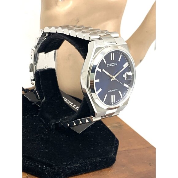 Citizen Men's Watch NJ0150-56L Automatic Blue Dial Silver Stainless Steel 40mm - Picture 2 of 14